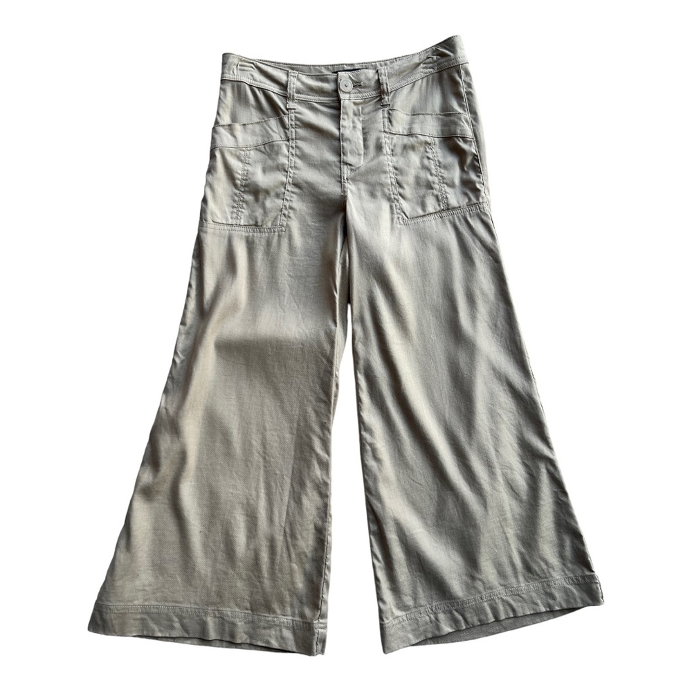 Level 99 Tan Wide Leg Cropped Pants Size 26